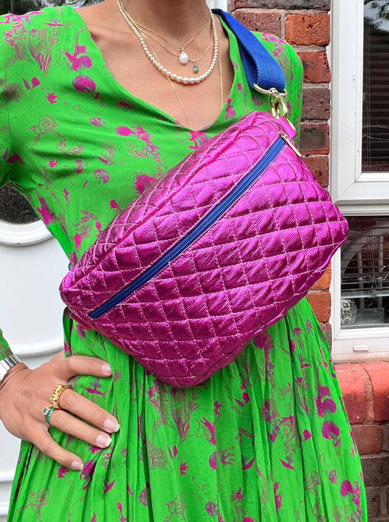 BACK TO THE CITY | XL Quilted Fushia BySoBumBag