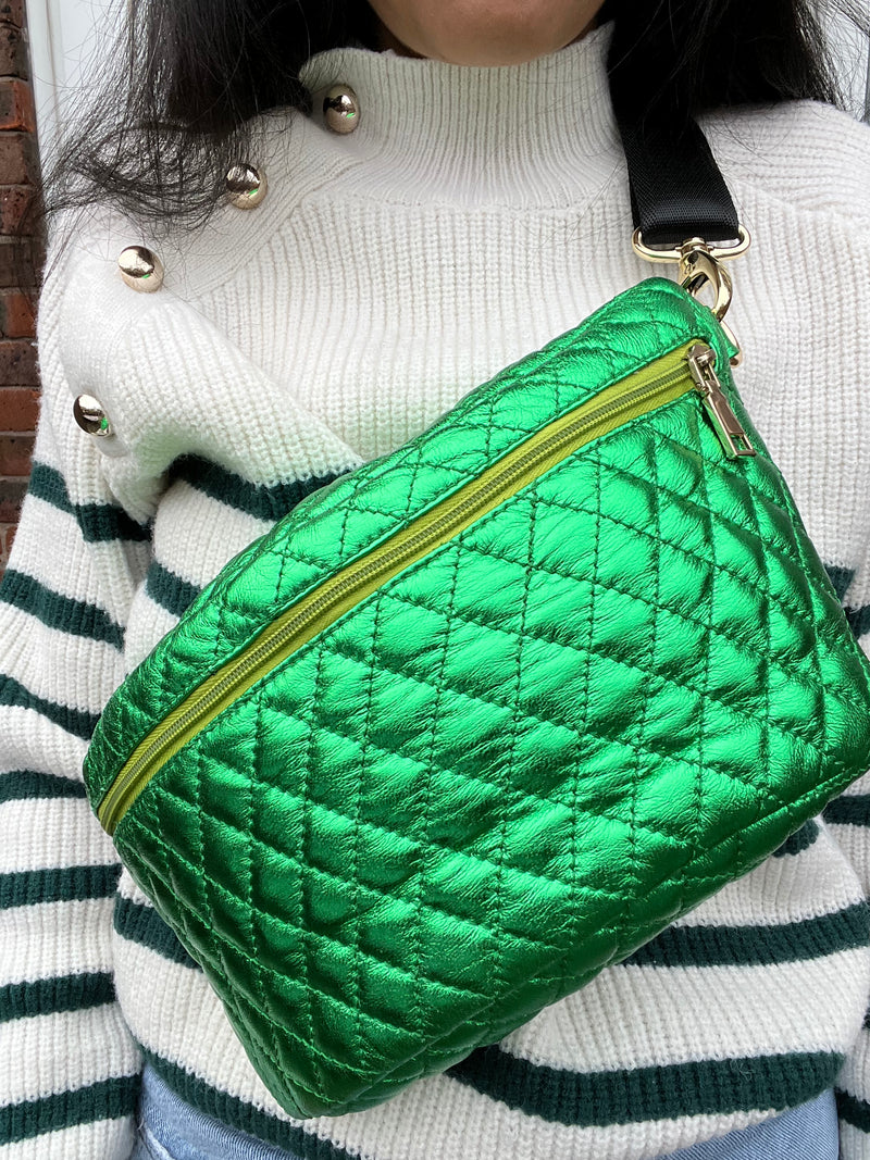 XL Quilted Green & Green BySoBumBag