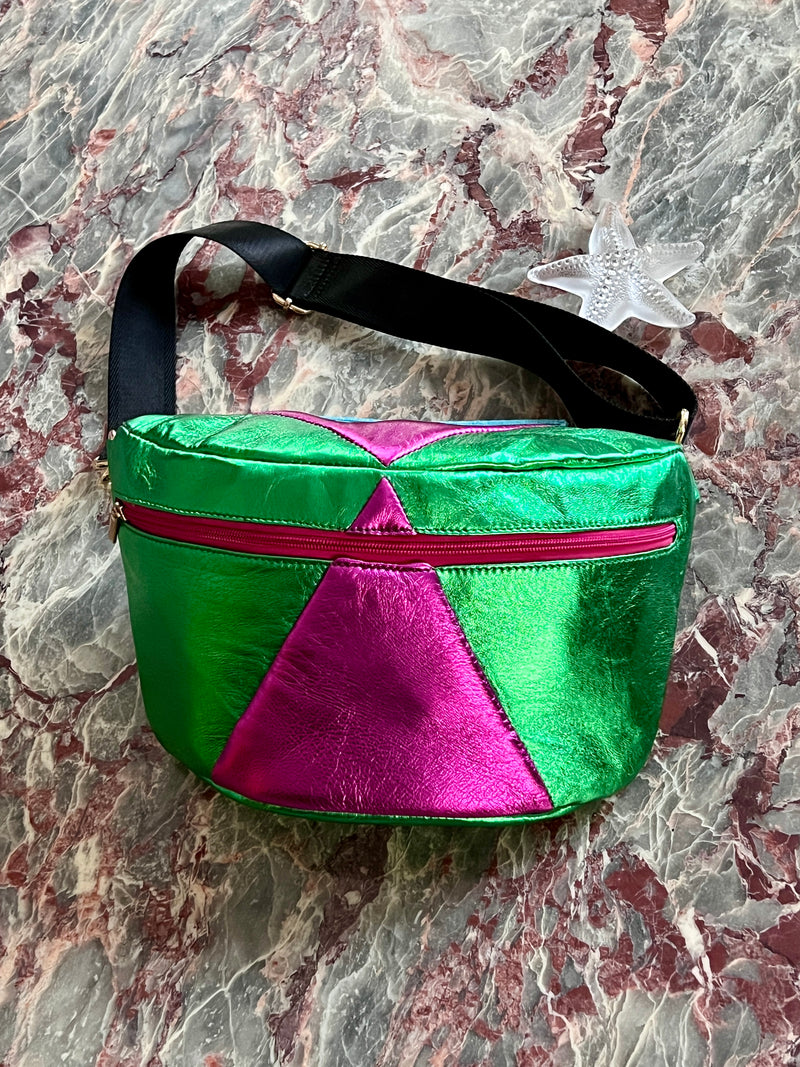 WINTER WONDER | XL Metallic Green and Fushia BySoBumBag