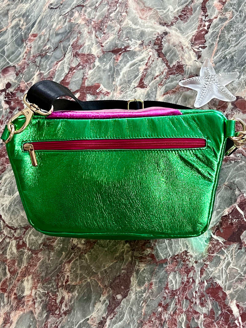 WINTER WONDER | XL Metallic Green and Fushia BySoBumBag