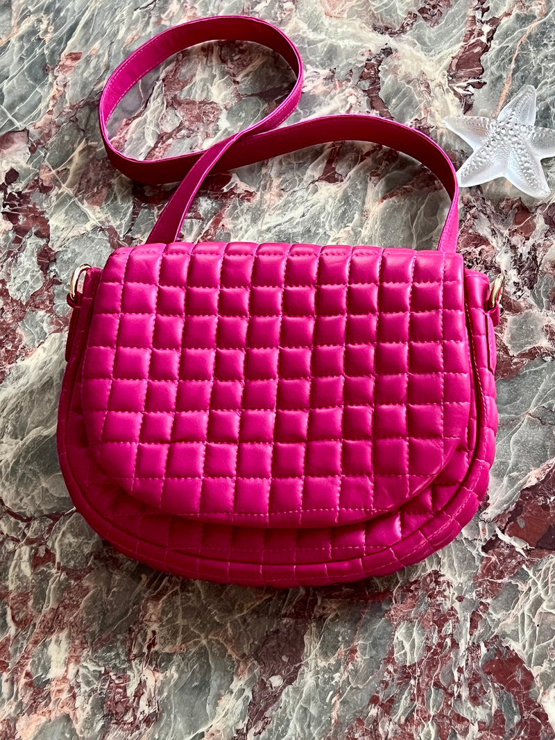 WINTER WONDER  | Quilted Fushia Bedford Bag