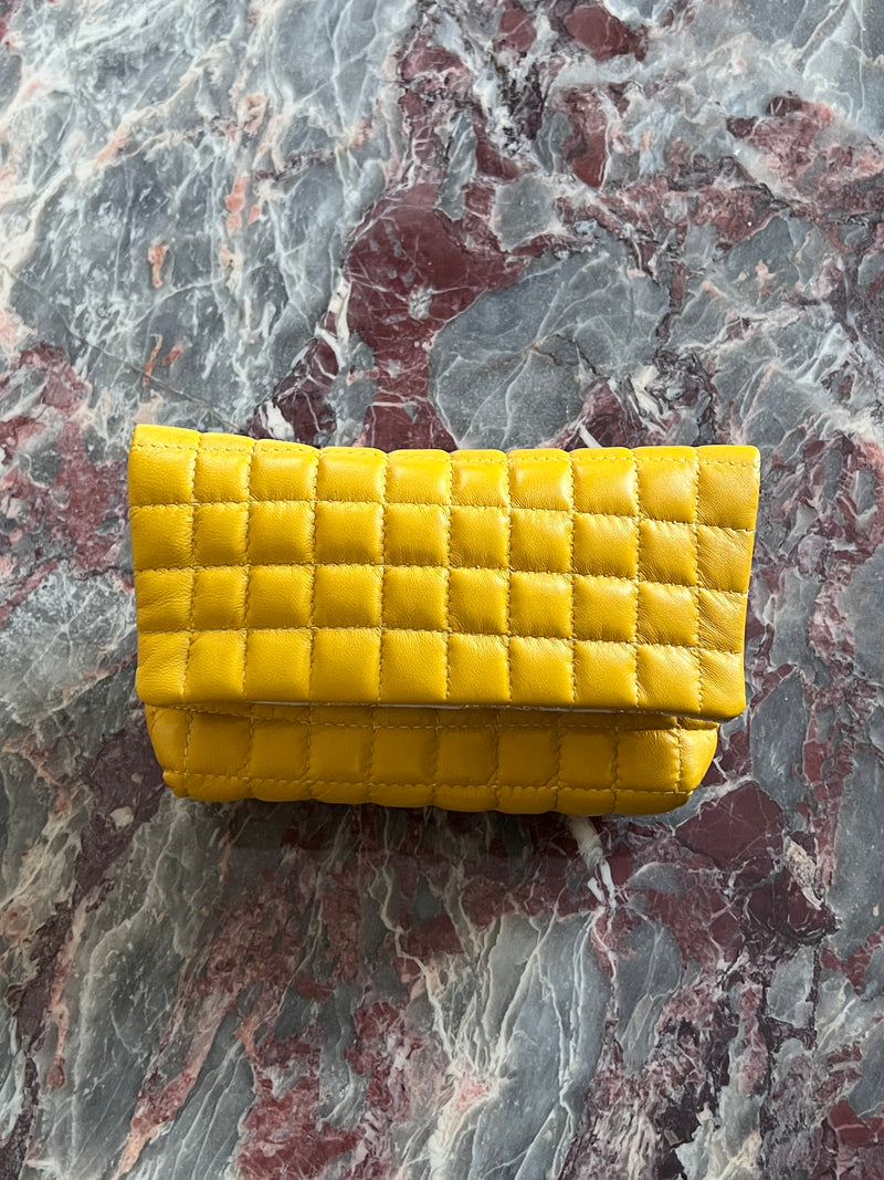 WINTER WONDER | Quilted Yellow ROSA Bag (Belt & Strap NOT INCLUDED) pink gingham