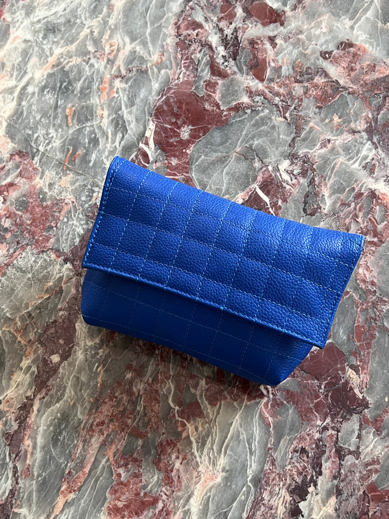 WINTER WONDER | Royal Blue Quilted ROSA Bag (Belt & Strap NOT INCLUDED)