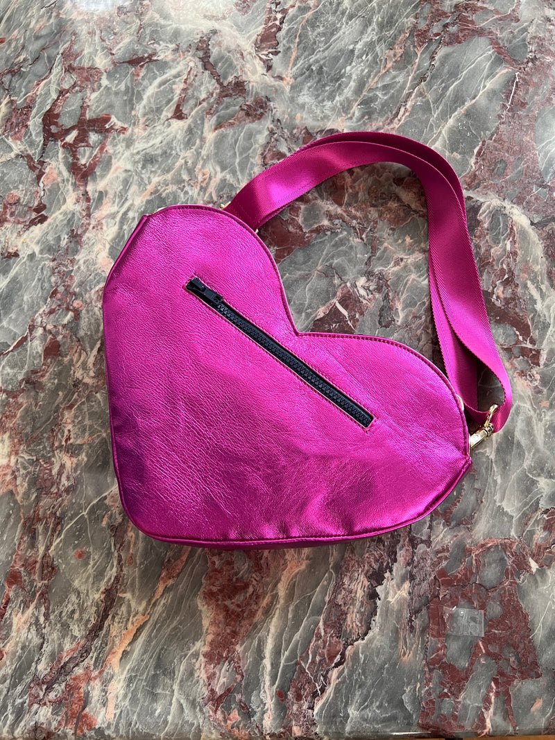 WINTER WONDER |  Leather Fushia Mon Amour Heart