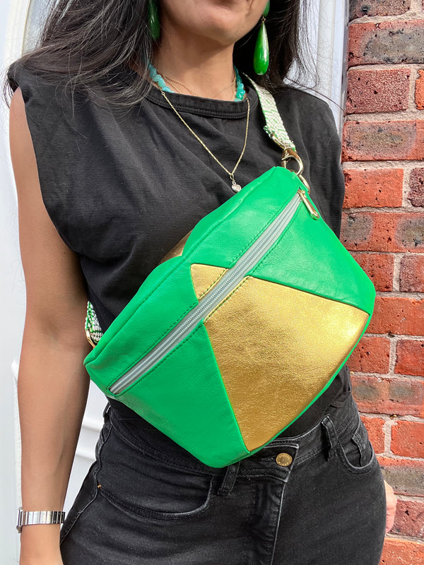 XL Green and Gold BySoBumBag