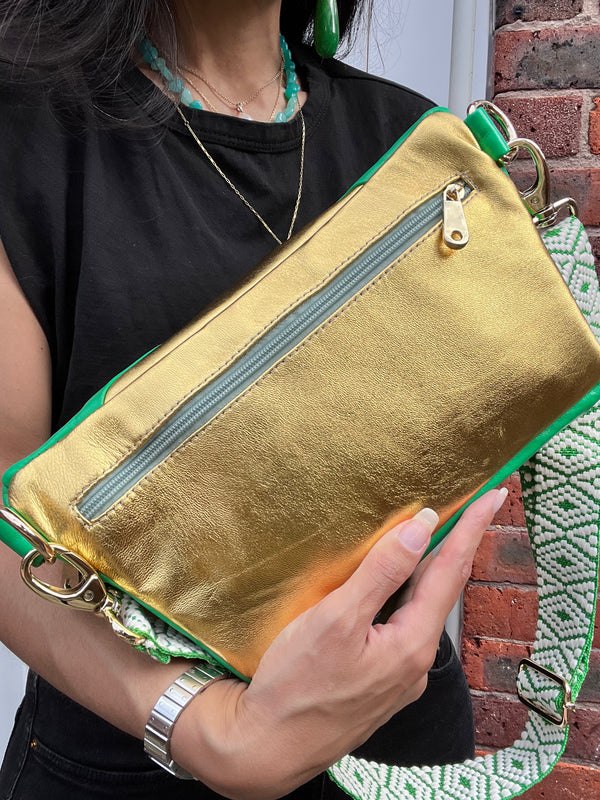 XL Green and Gold BySoBumBag