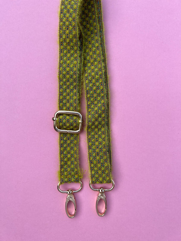 Yellow light dots fabric Strap