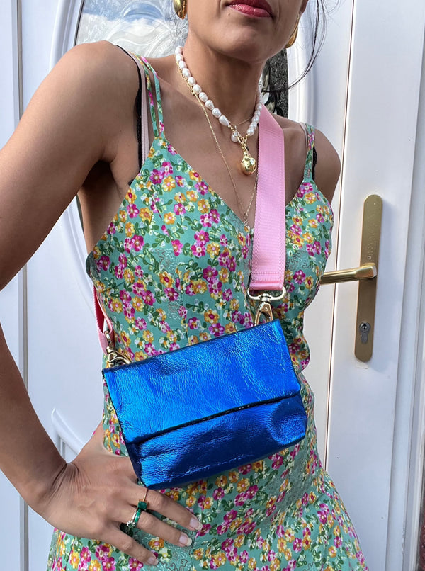 Metallic Blue ROSA (Belt & Strap NOT INCLUDED)