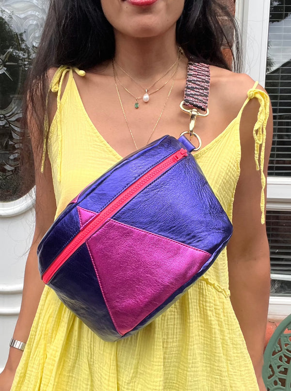 XL Metallic Purple & Fushia BySoBumBag