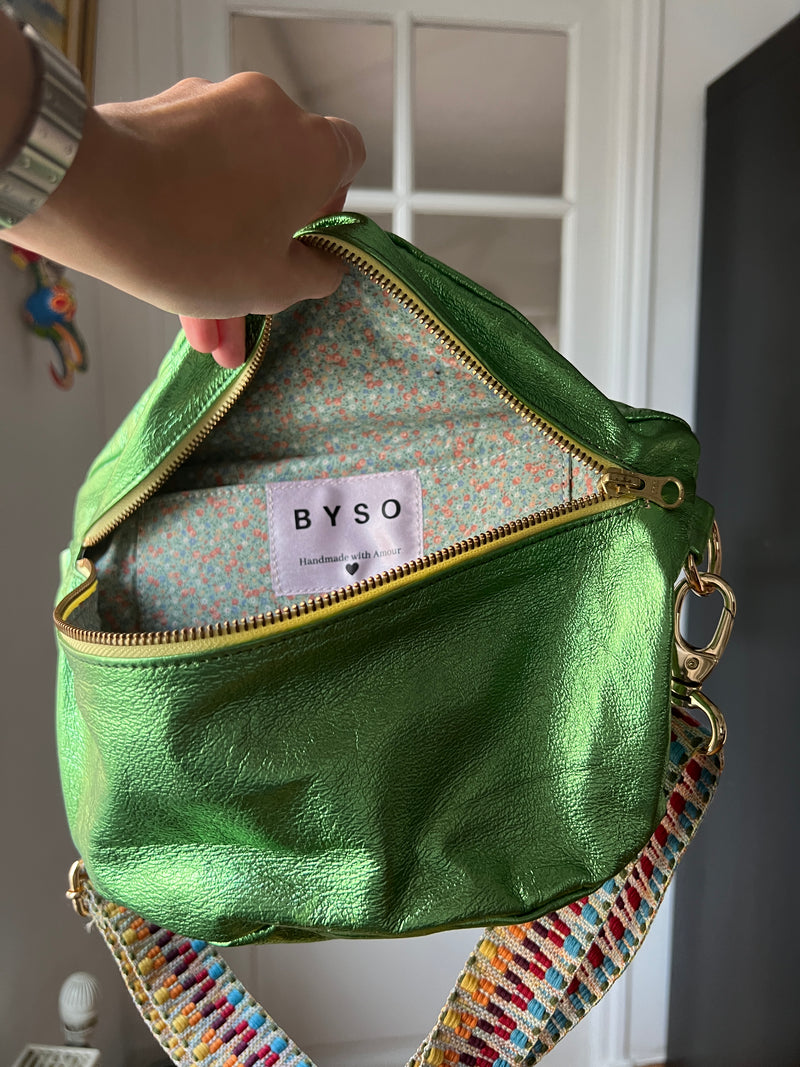 March Chic | XL Metallic Light Green BySoBumBag