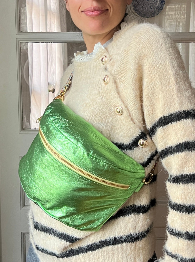 March Chic | XL Metallic Light Green BySoBumBag