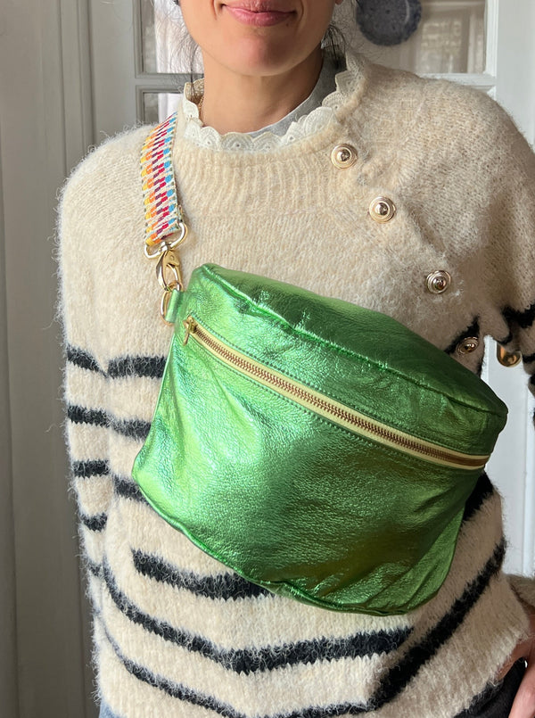 March Chic | XL Metallic Light Green BySoBumBag