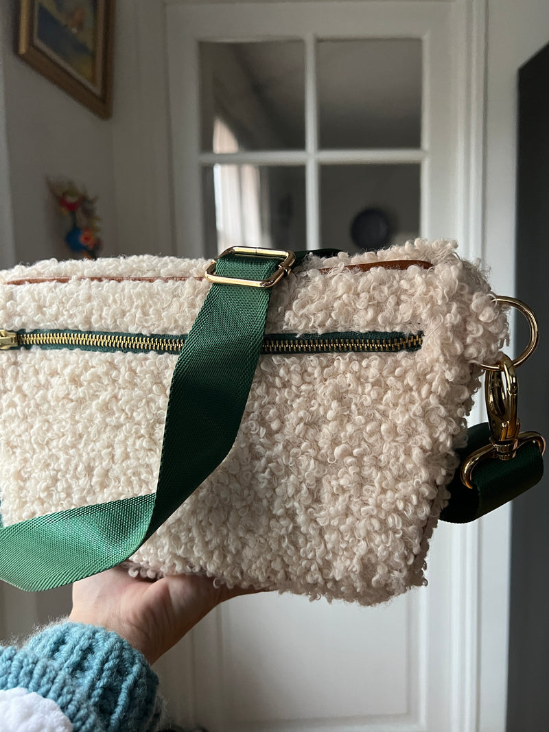 March Chic | XL Curly Egg Shell BySoBumBag