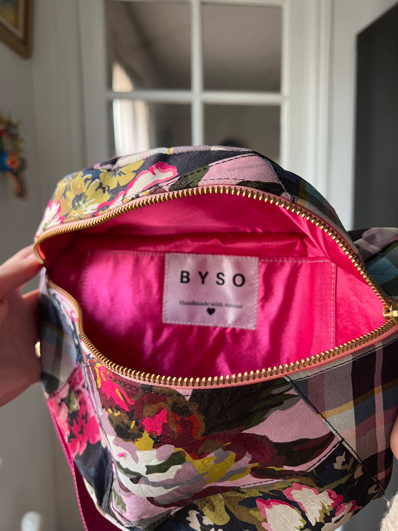 PEONIES  | XL Flower Patchwork BySoBumBag *vegan-friendly*