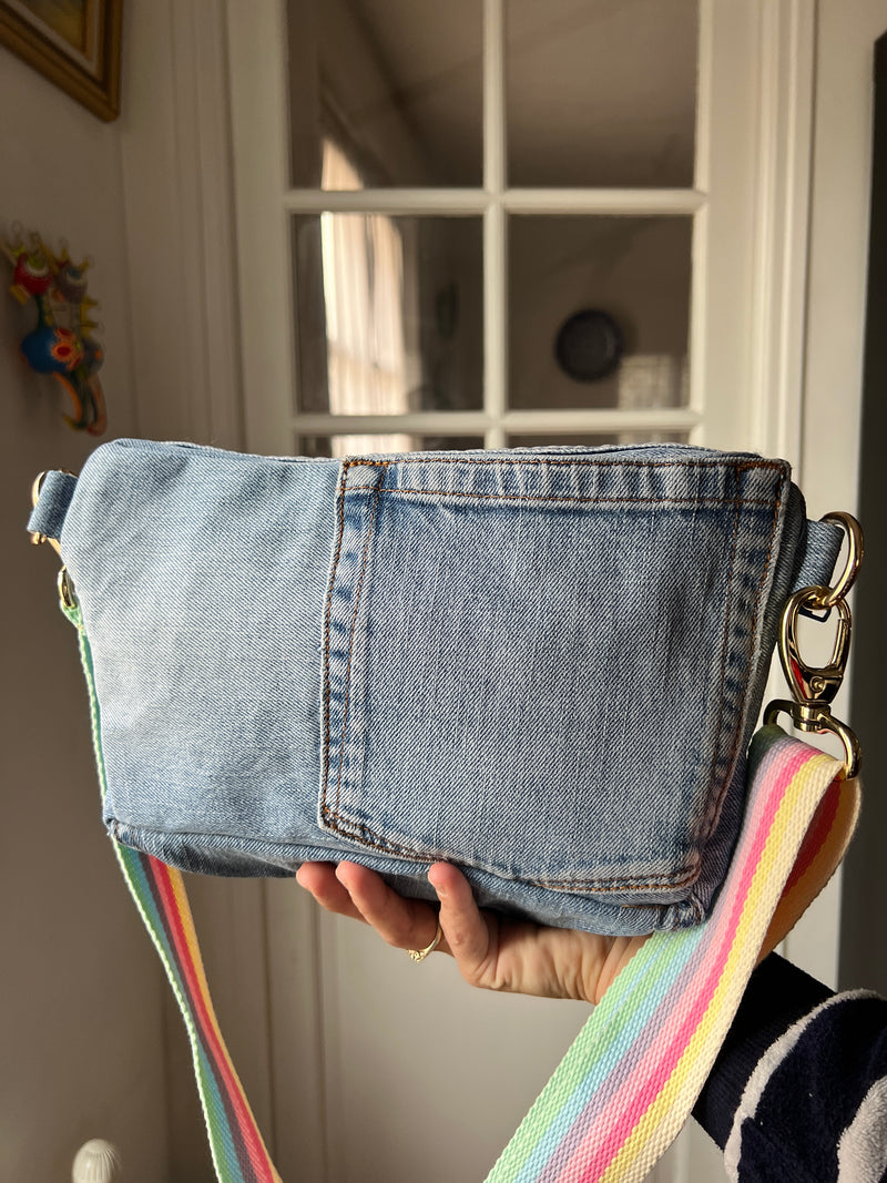 PEONIES | *Upcycled* Denim XL BySoBumBag