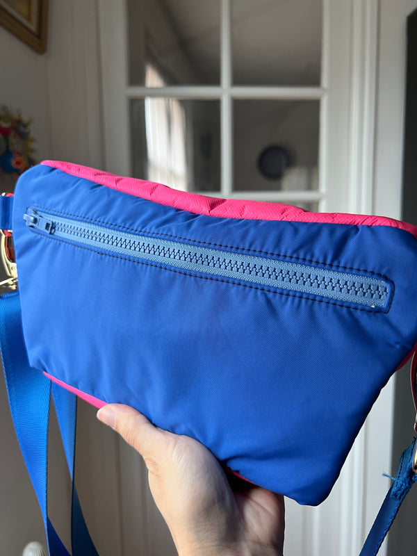 PEONIES  |  XL Pink & Blue Waterproof BySoBumBag