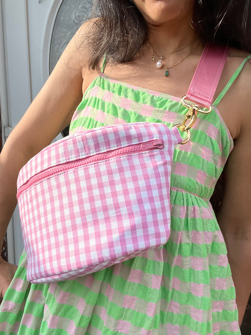 XL Gingham Pink BySoBumBag