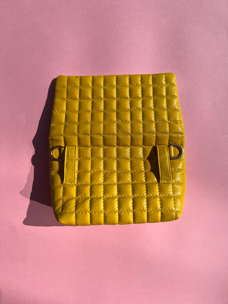 Yellow Quilted ROSA Bag (Belt not included)