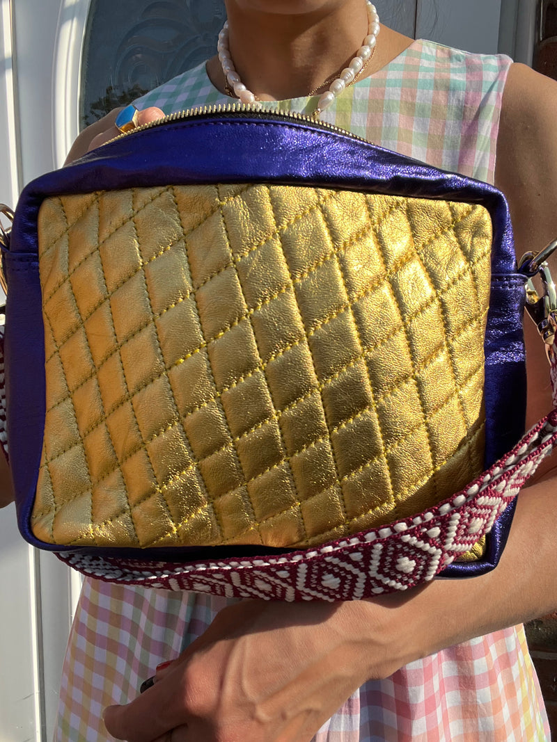 Quilted Gold and Purple Frida