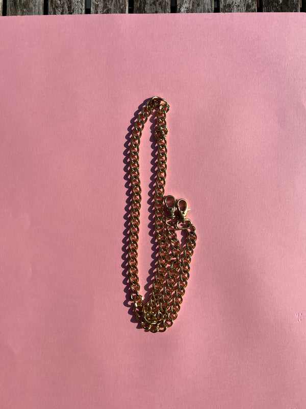 Heavy Gold Chain with big chain loops as a strap