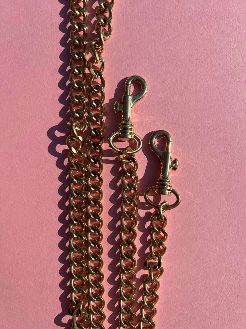 Heavy Gold Chain with big chain loops as a strap