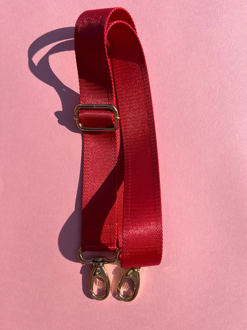 Red Sleek Strap (longer size strap)