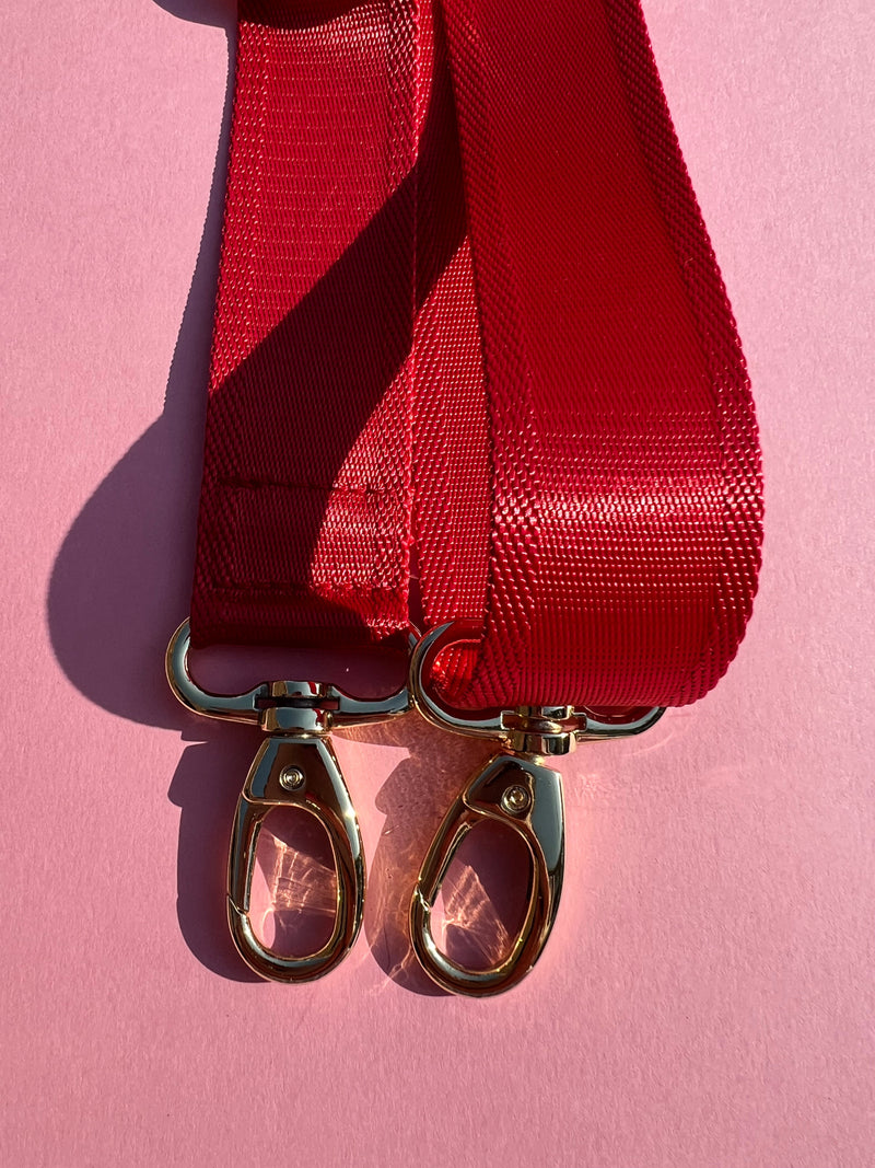 Red Sleek Strap (longer size strap)