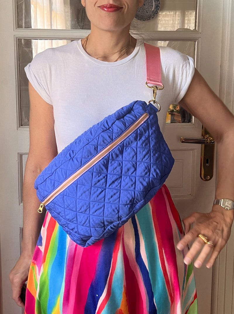 SUMMER | XXL Royal Blue Quilted BySoBumBag *vegan-friendly*