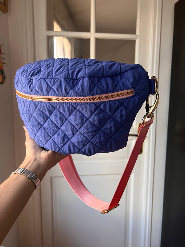 XXL Royal Blue Quilted BySoBumBag *vegan-friendly*