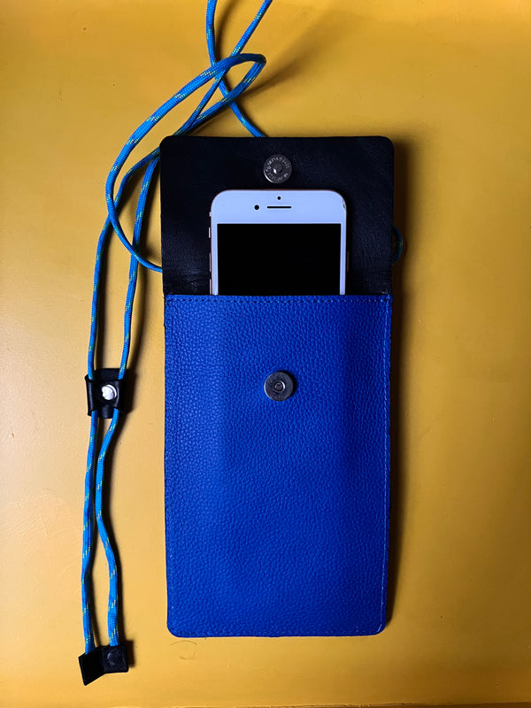 IT'S WINTER TIME  | Royal Blue Rita Phone Case & Card Holder (and silver hardware)