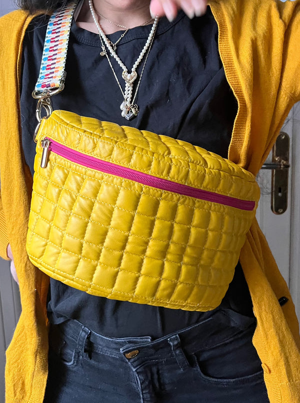 IT'S WINTER TIME  | XL Quilted Yellow BySoBumBag