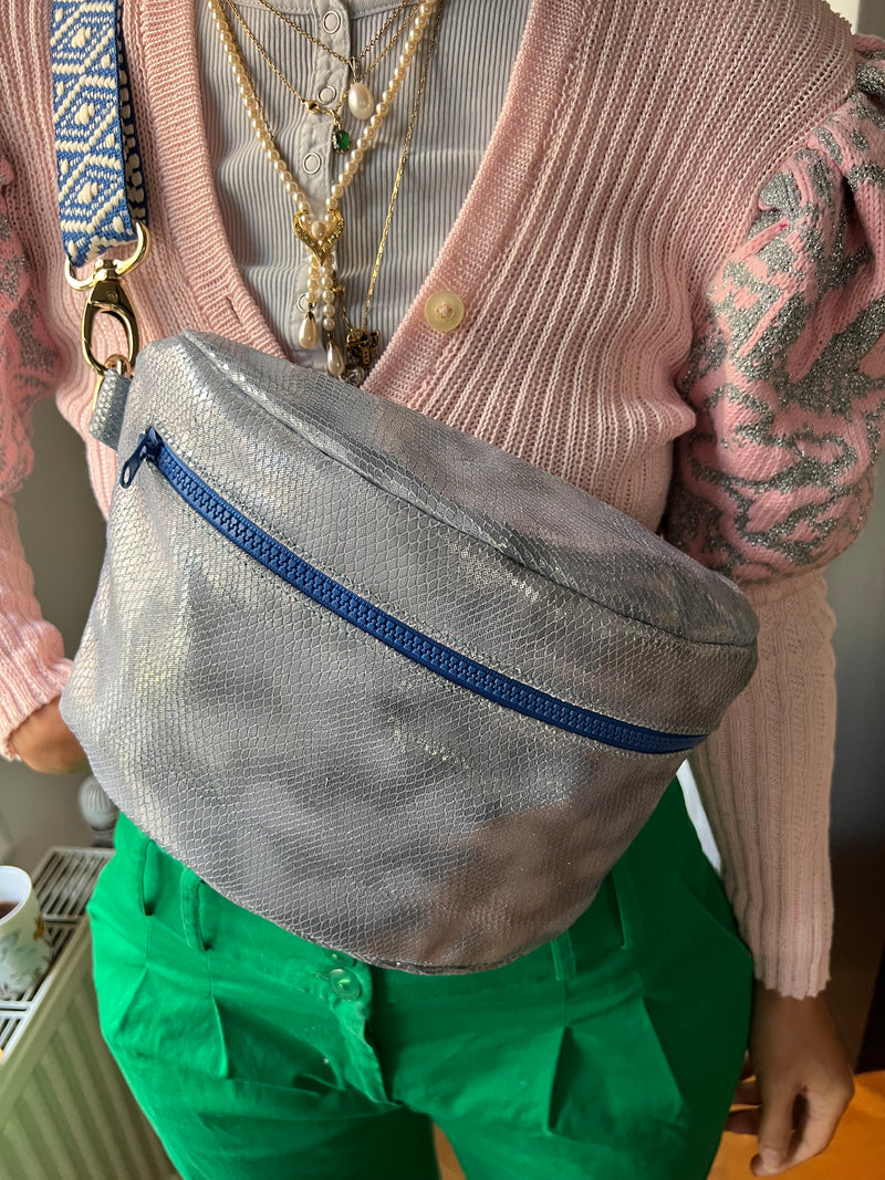 IT'S WINTER TIME  | XL Silver Patterned BySoBumBag