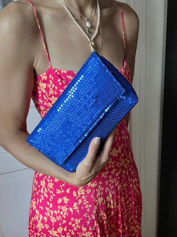 IT'S WINTER TIME   | Royal Blue Sequins XL ROSA (Strap not included)