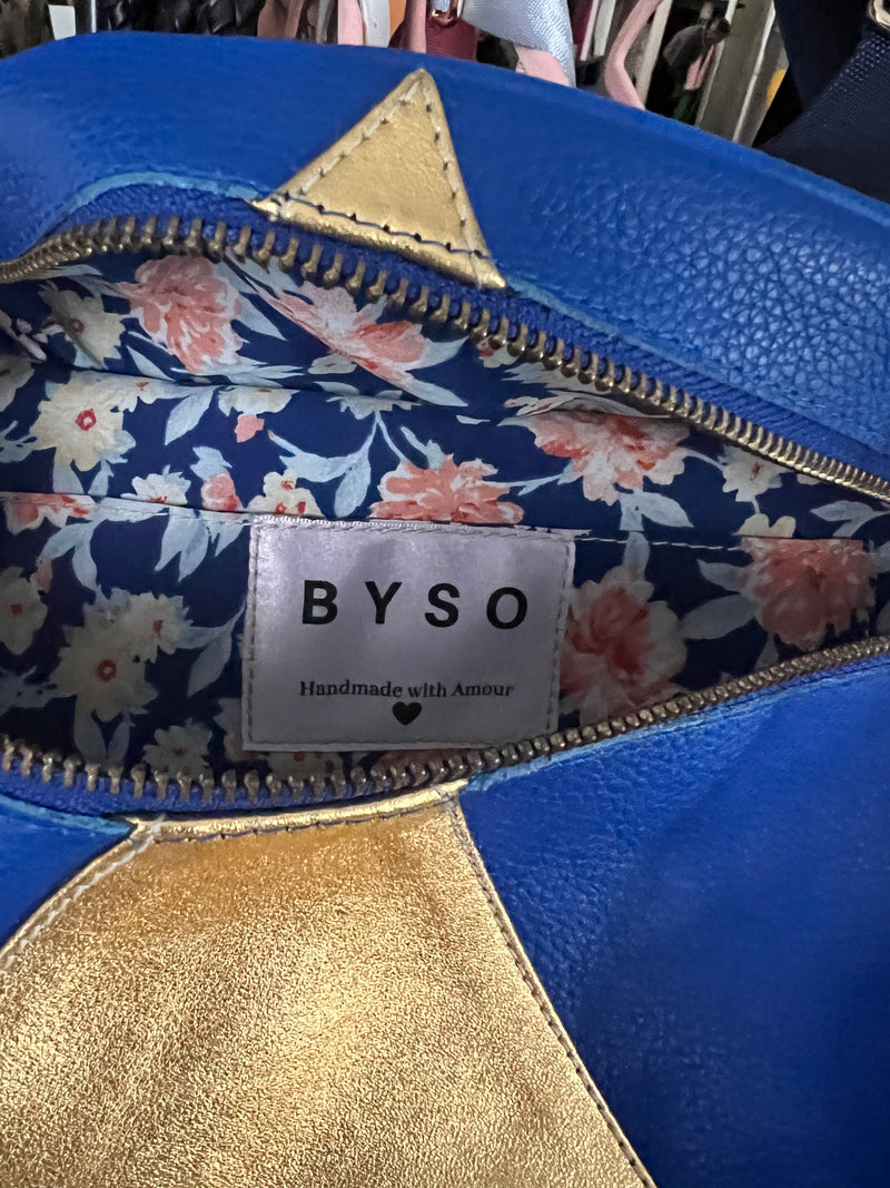 IT'S WINTER TIME  | XL Royal Blue and Gold BySoBumBag