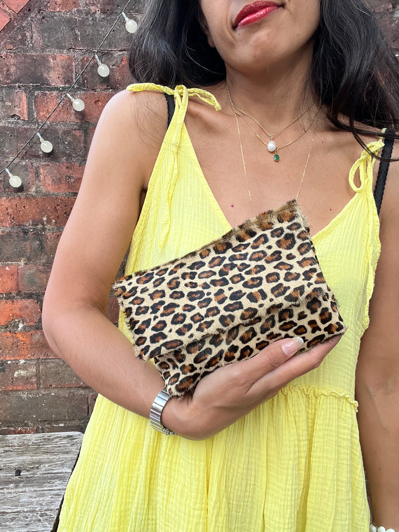Leopard Rosa Bag (Belt & Strap NOT INCLUDED)