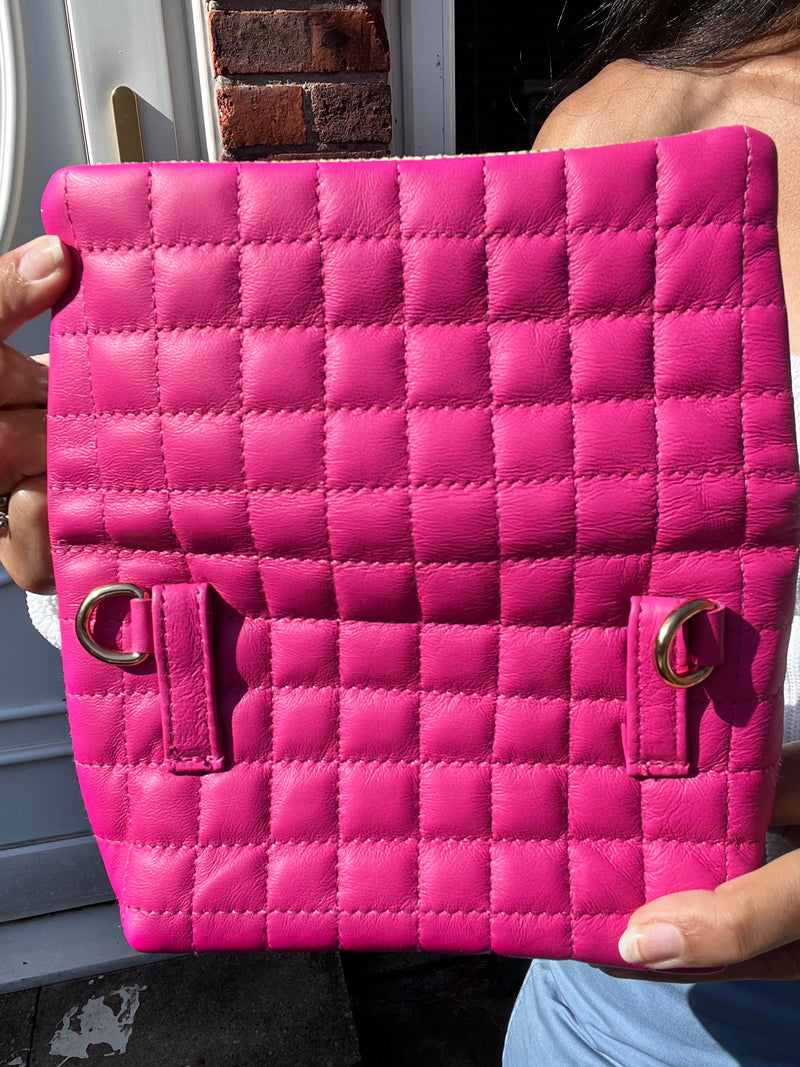Quilted Pink ROSA (Belt & Strap NOT INCLUDED)