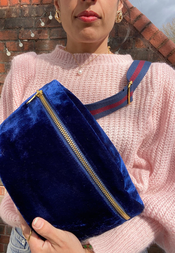 Striking Blue Velvet BySoBumBag