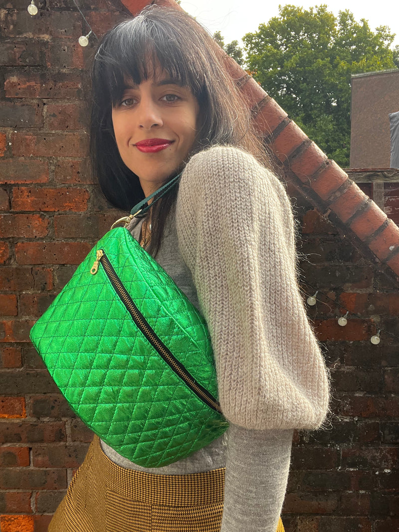 Pop Green Quilted BysoBumBag