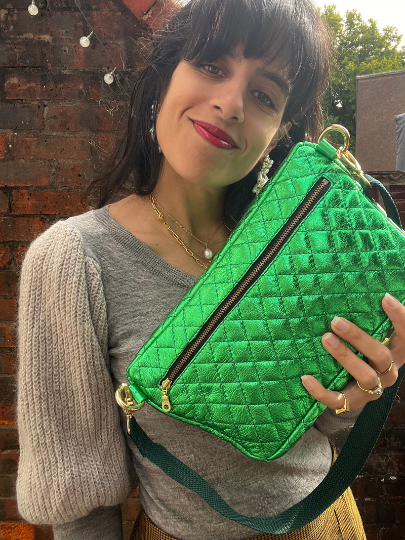 Pop Green Quilted BysoBumBag