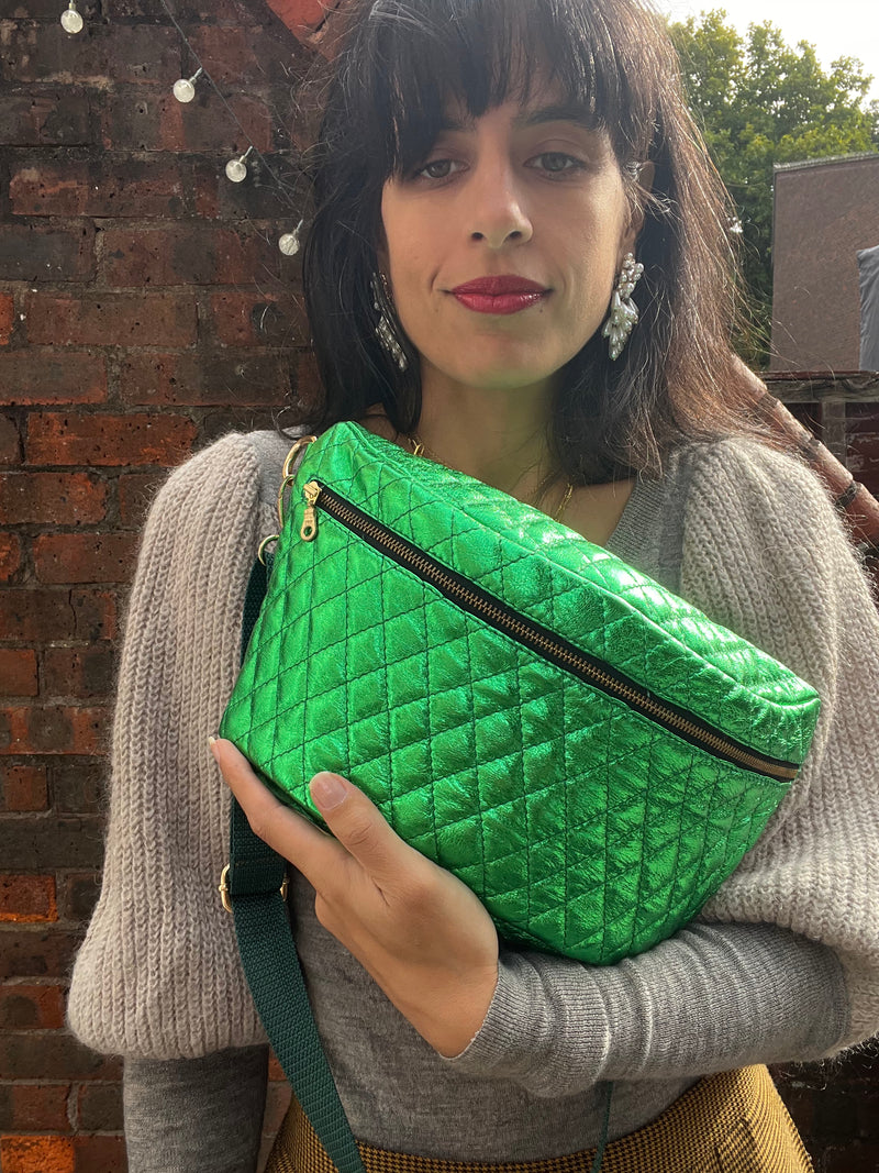 Pop Green Quilted BysoBumBag