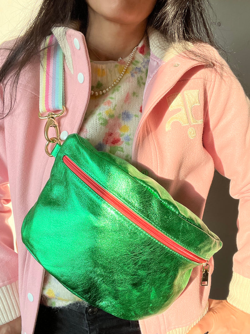 Green & Salmon Pink BySoBumBag