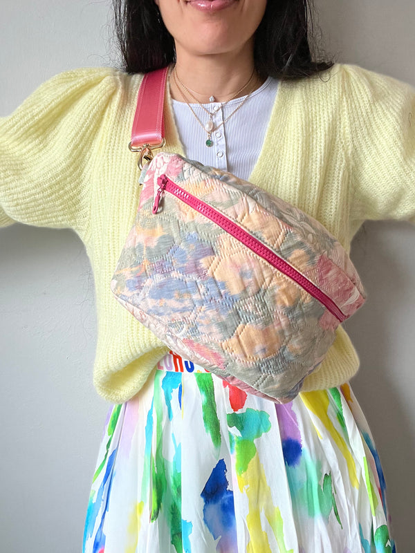 ***Upcycled*** Quilted Pastels BySoBumBag