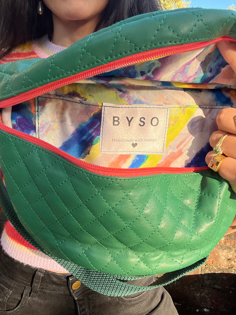 Quilted Green BysoBumBag