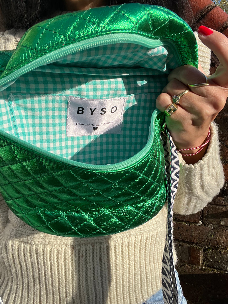 Quilted PoP Green BysoBumBag