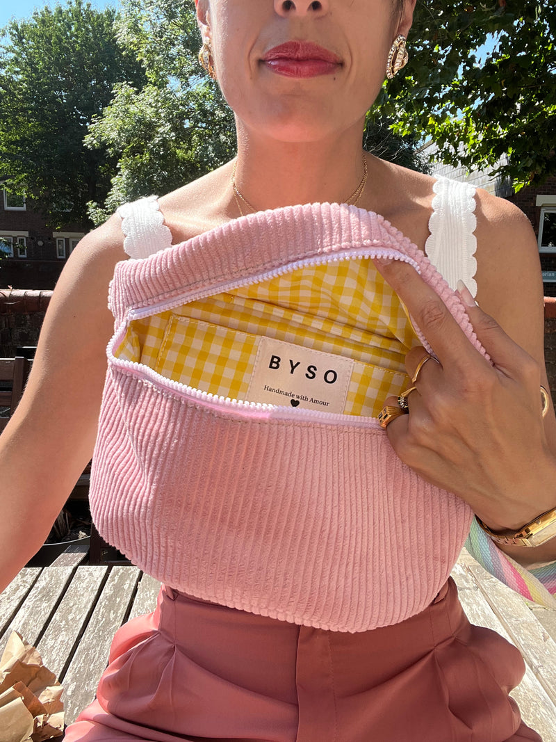 Pink, Lilac and Yellow Gingham BysoBumBag