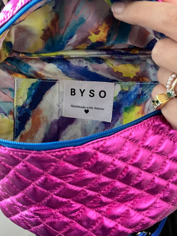 Quilted Fushia & Blue BySoBumBag