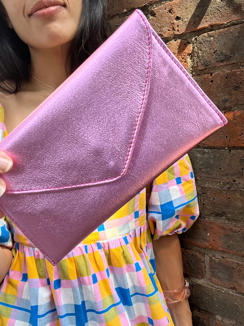 Pink Bubblegum Ella Clutch 2