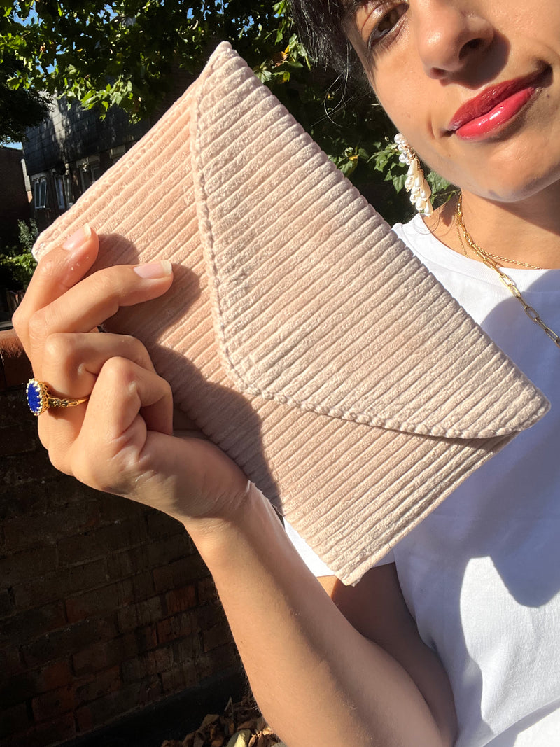 Peach Ella clutch