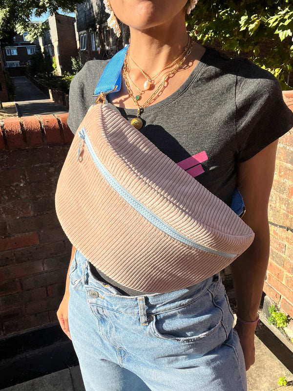 Peach Pink & Blue BysoBumBag