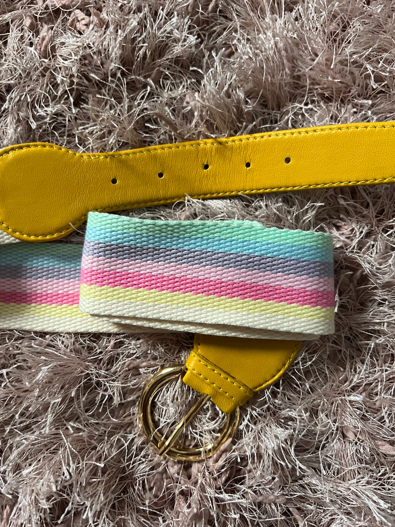 ROSA BELT | Rainbow and mustard yellow Belt (80 - 88 cm)